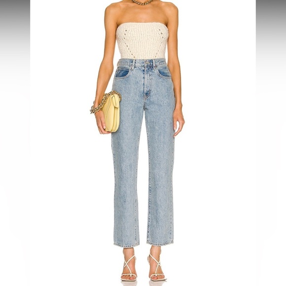 SLVRLAKE London High Rise Straight Jeans in Fool For Love - Picture 1 of 10